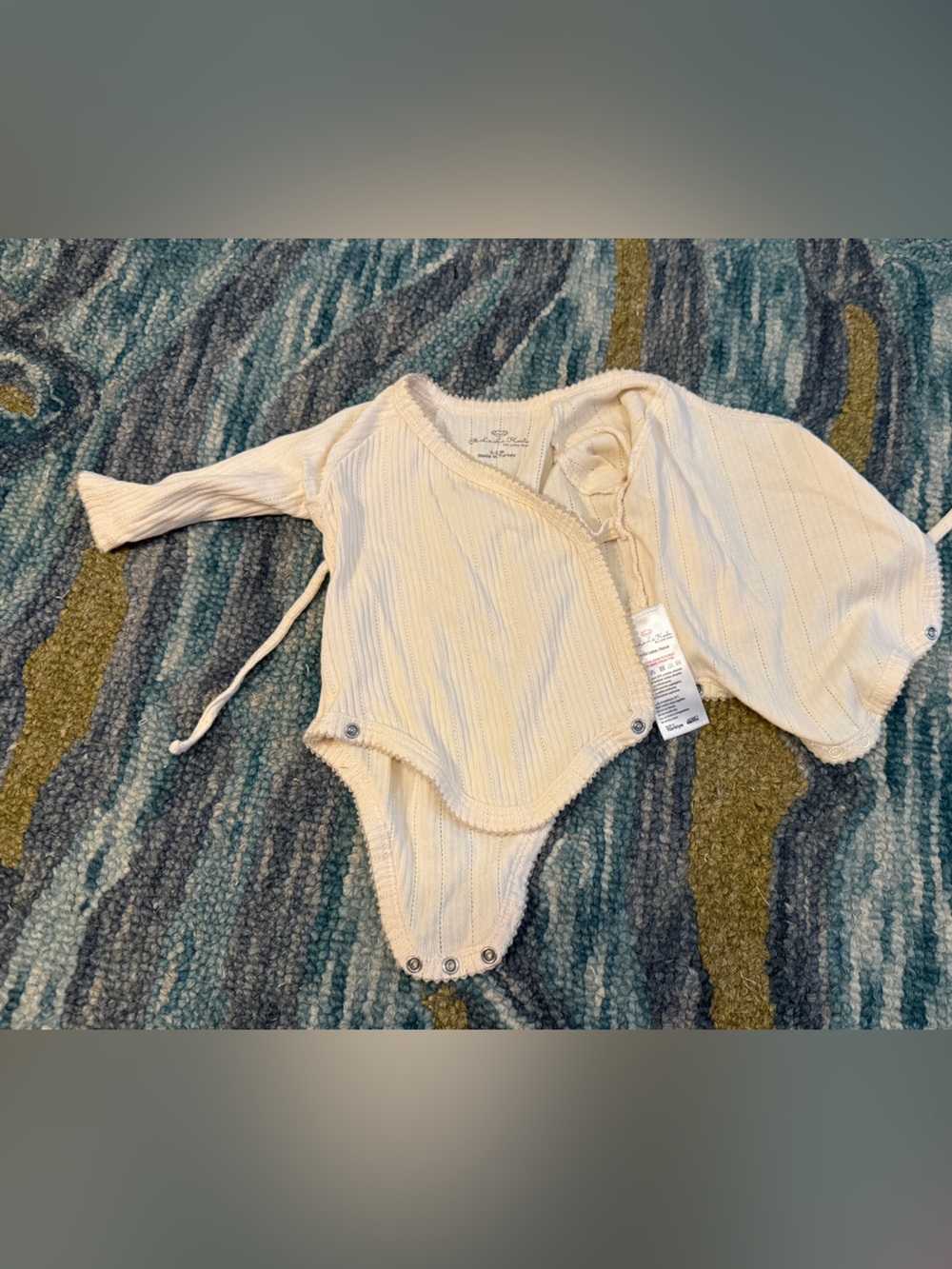 Oh La La Koala Brand Cream Knit Wrap One-Piece Pants Bonnet Bib Set